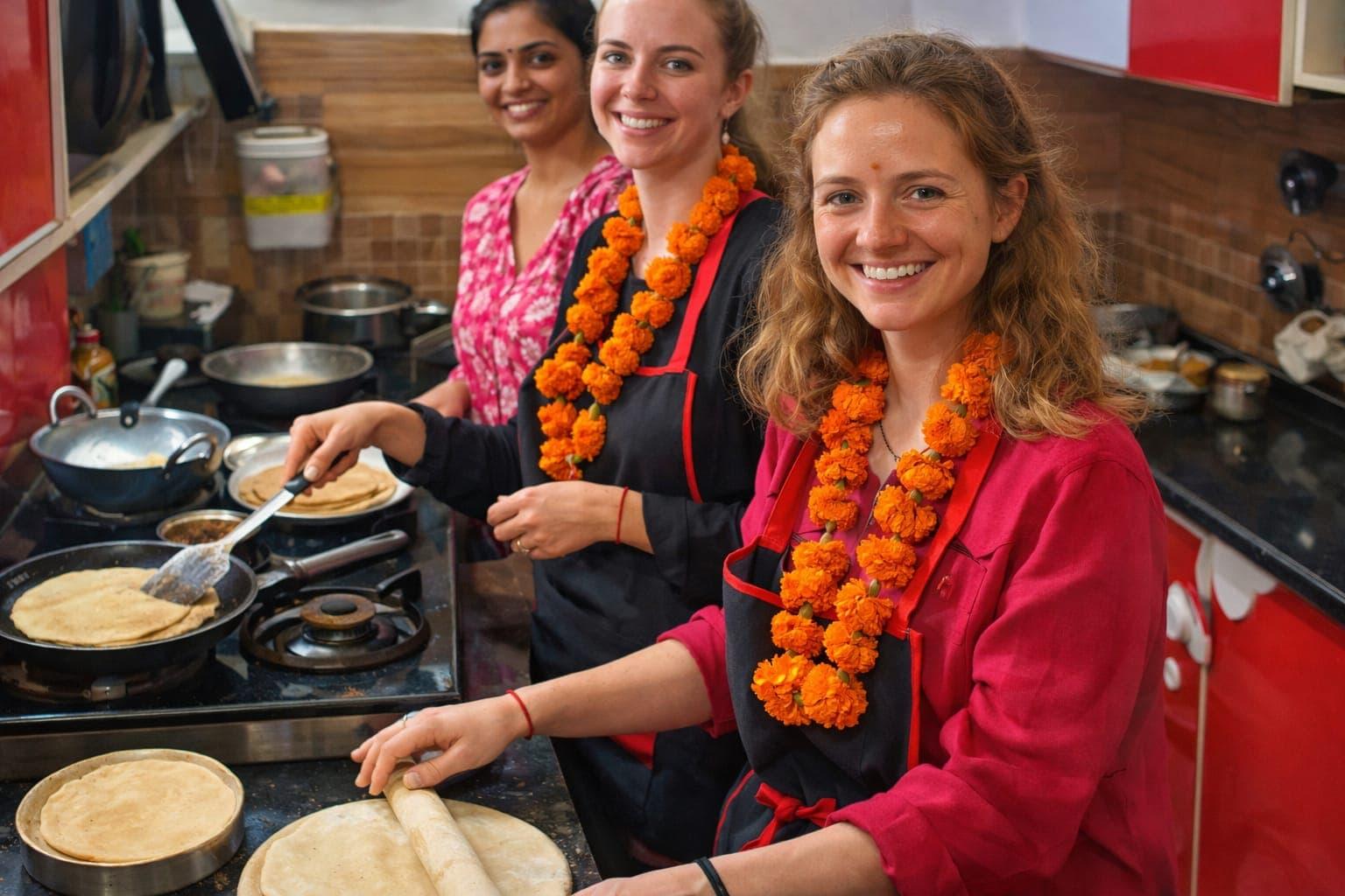 Traditional Rajasthani Cooking Class Tour | covering traditional food, cooking experiences, Jaipur culinary tourism, authentic recipes, tour packages, international travelers, and local food culture